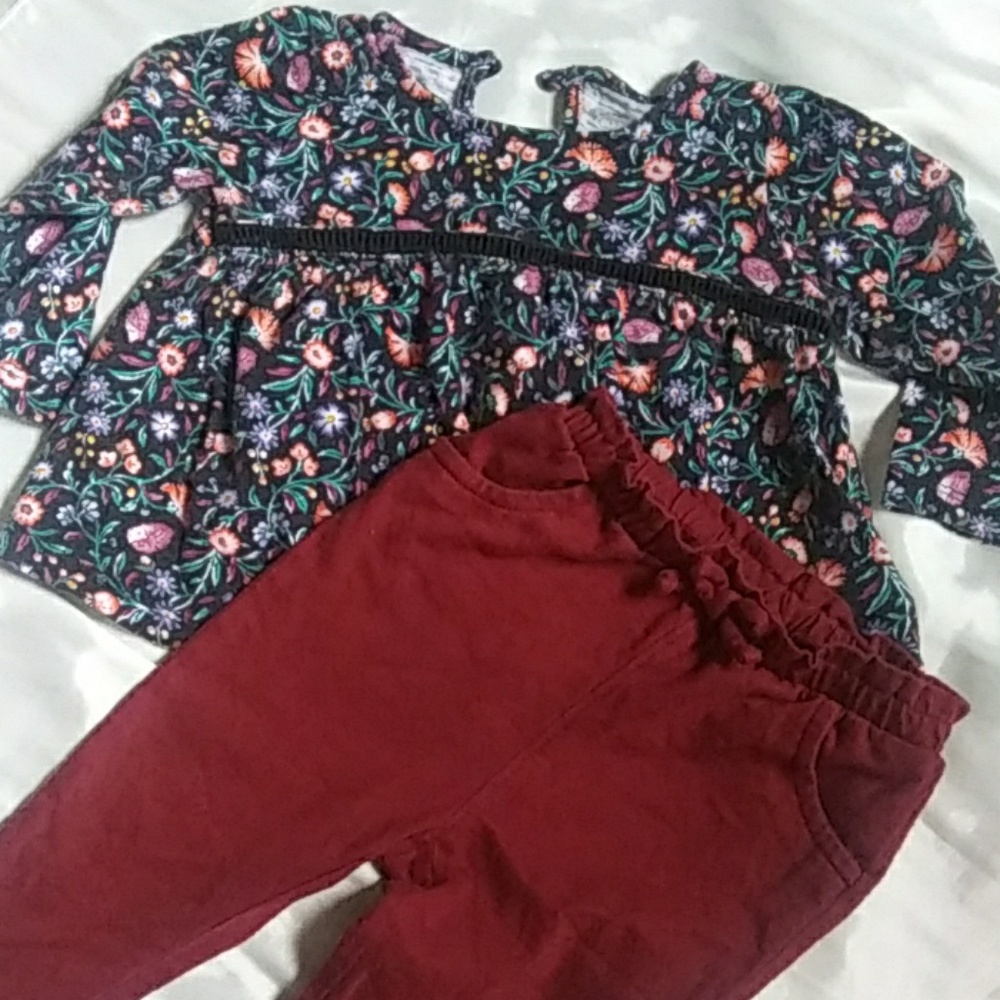 Old Navy hedgehog floral fall outfit
